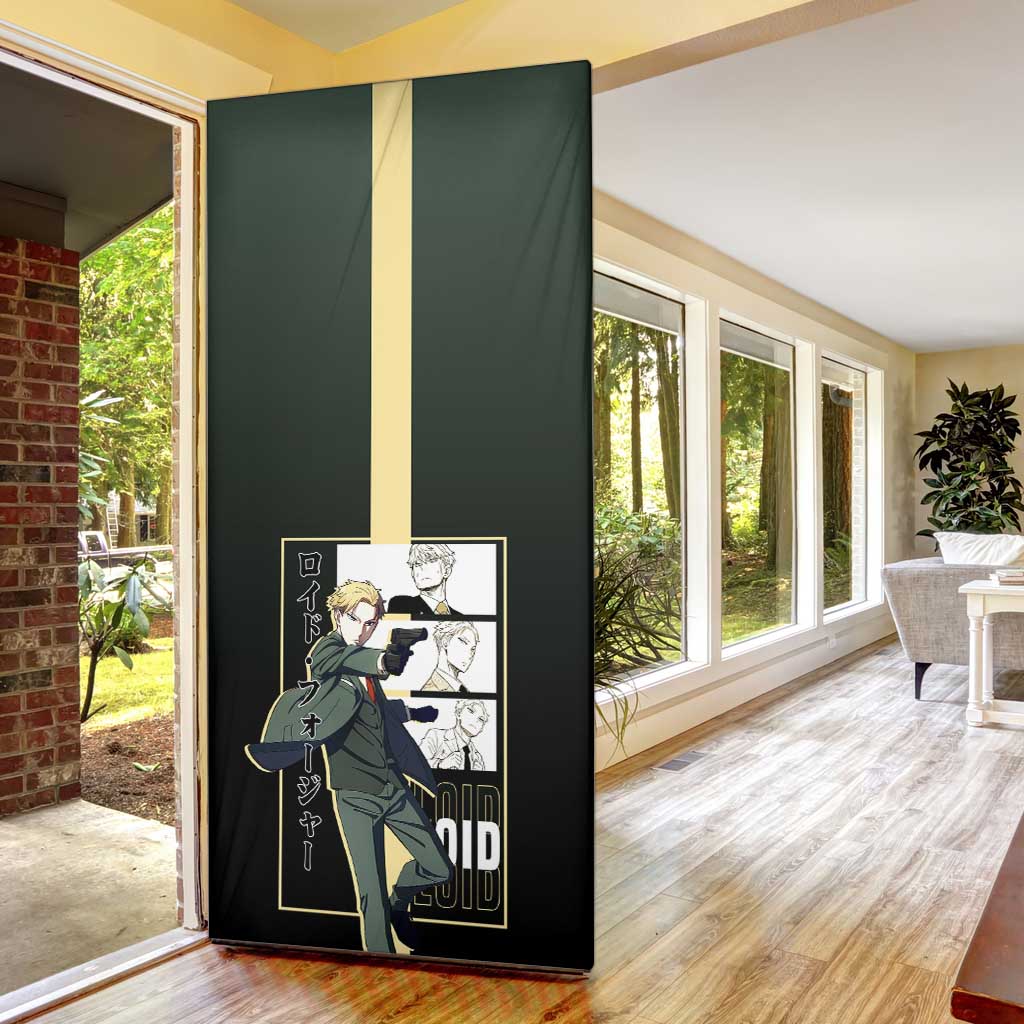 Loid Forger Spy x Family Door Cover with Cool Spy Pose and Sleek Design - The Mazicc