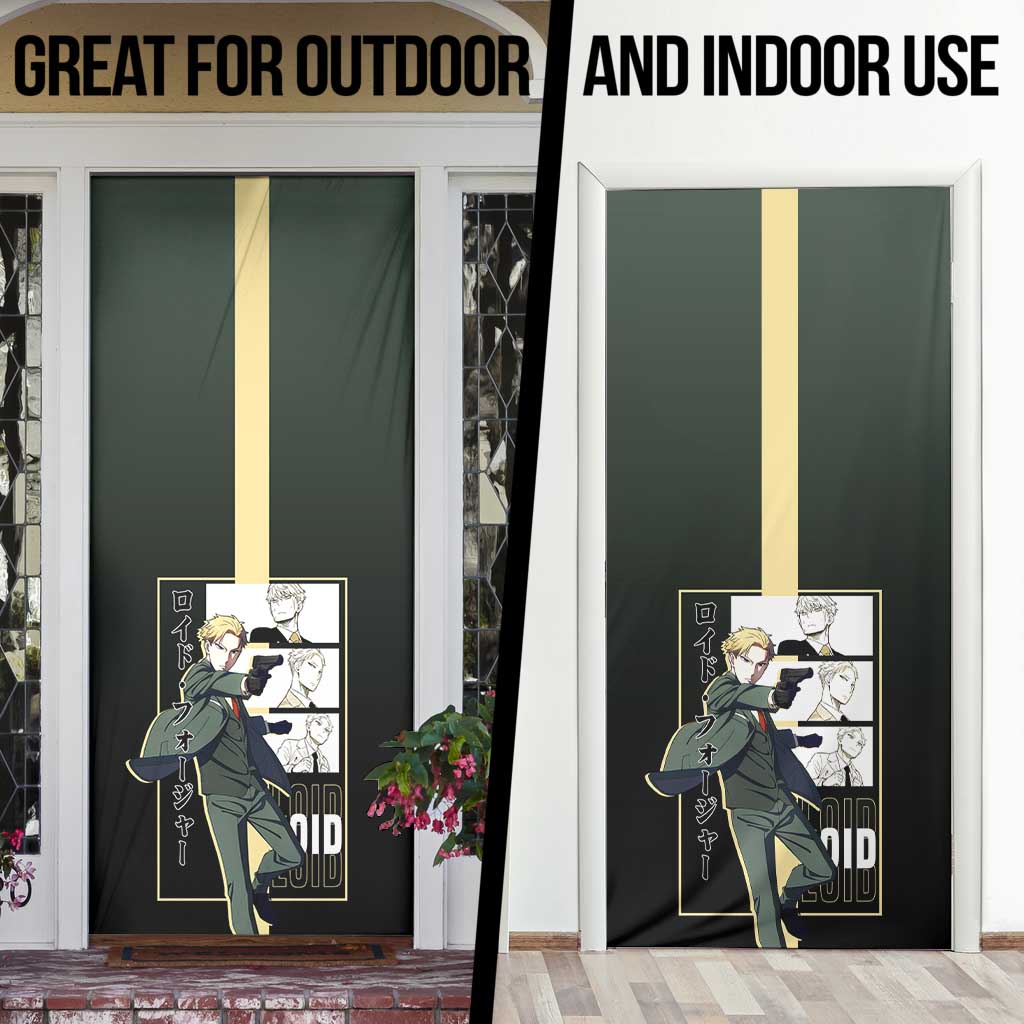 Loid Forger Spy x Family Door Cover with Cool Spy Pose and Sleek Design - The Mazicc