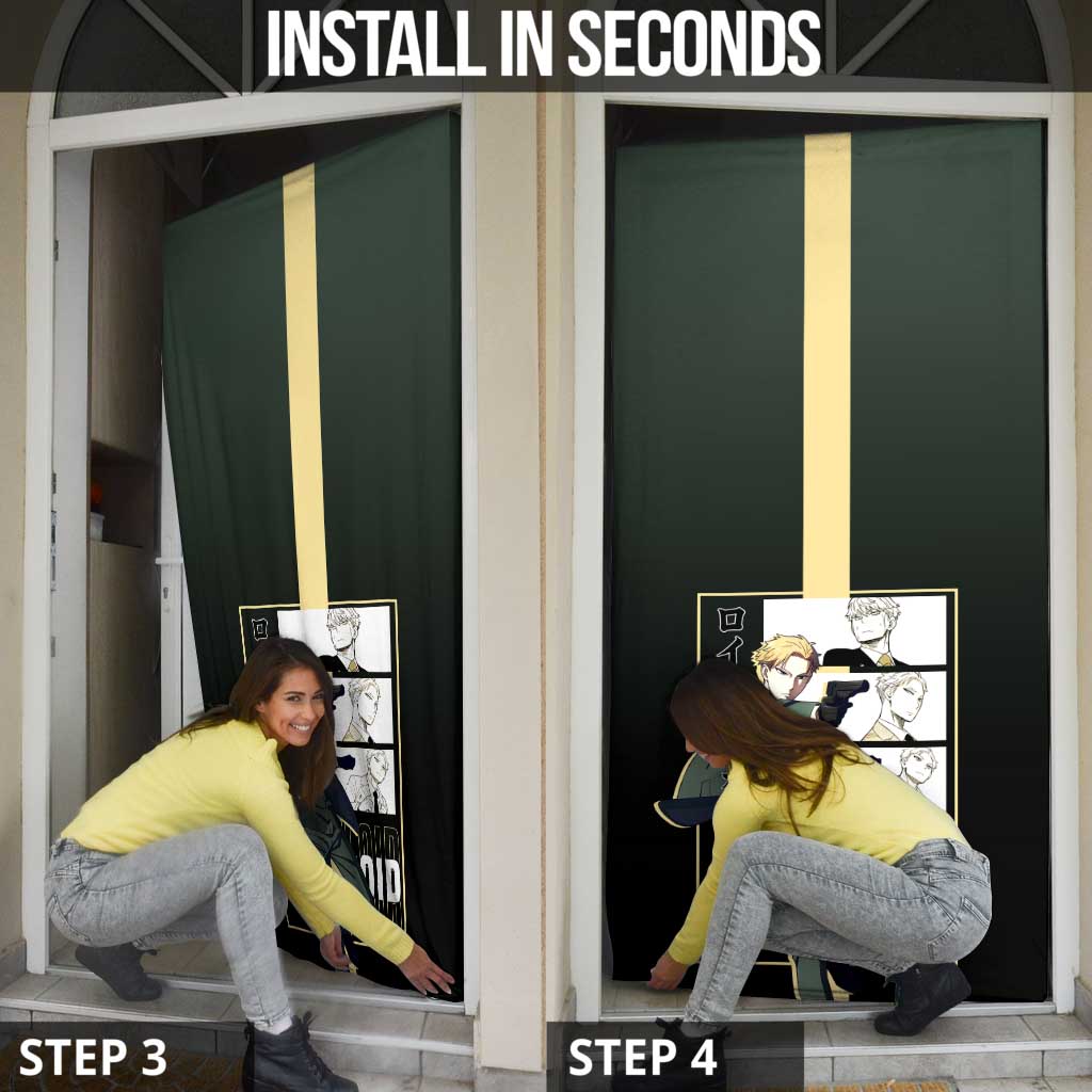 Loid Forger Spy x Family Door Cover with Cool Spy Pose and Sleek Design - The Mazicc