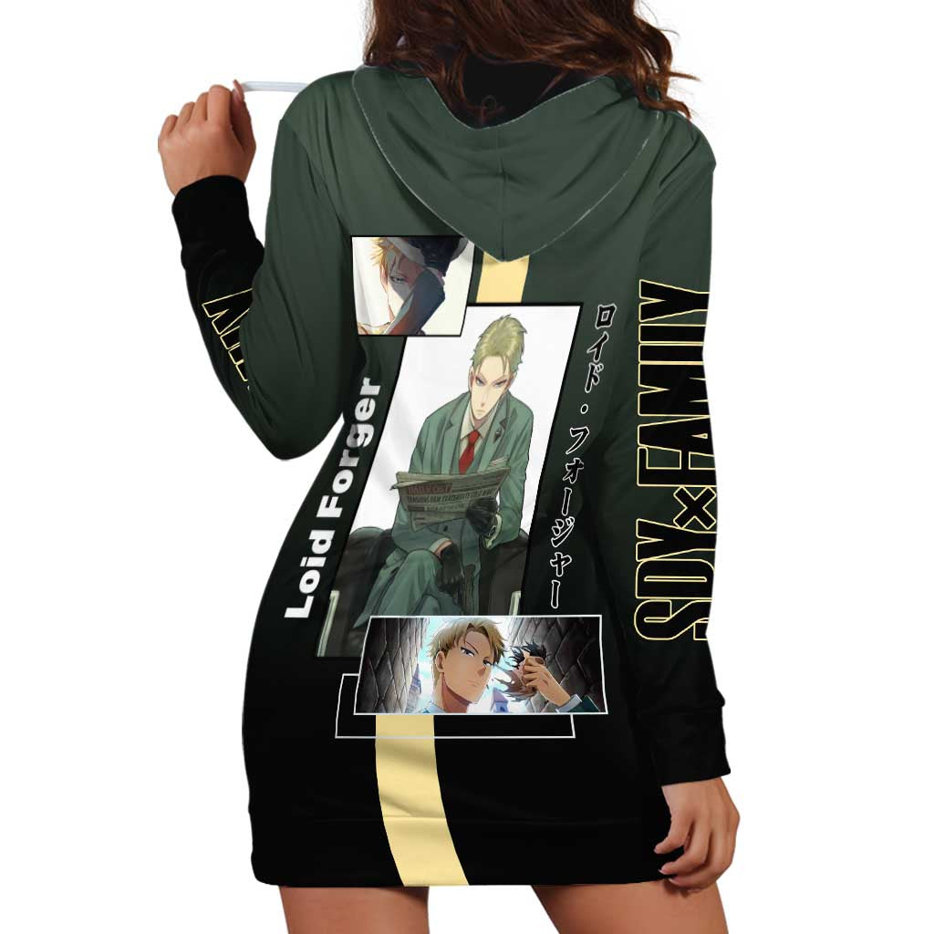 Loid Forger Spy x Family Hoodie Dress with Cool Spy Pose and Sleek Design - The Mazicc
