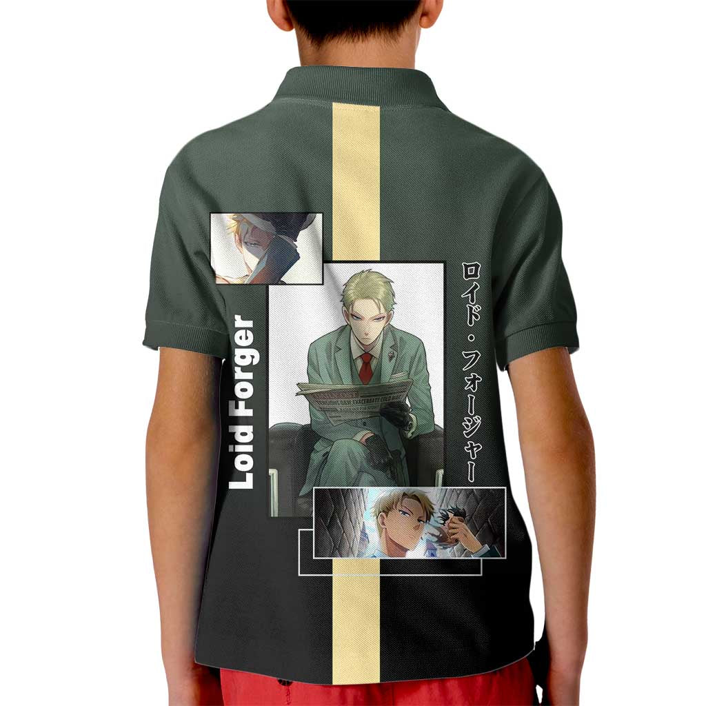 Loid Forger Spy x Family Kid Polo Shirt with Cool Spy Pose and Sleek Design - The Mazicc