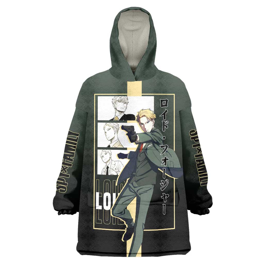 Loid Forger Spy x Family Wearable Blanket Hoodie with Cool Spy Pose and Sleek Design - The Mazicc