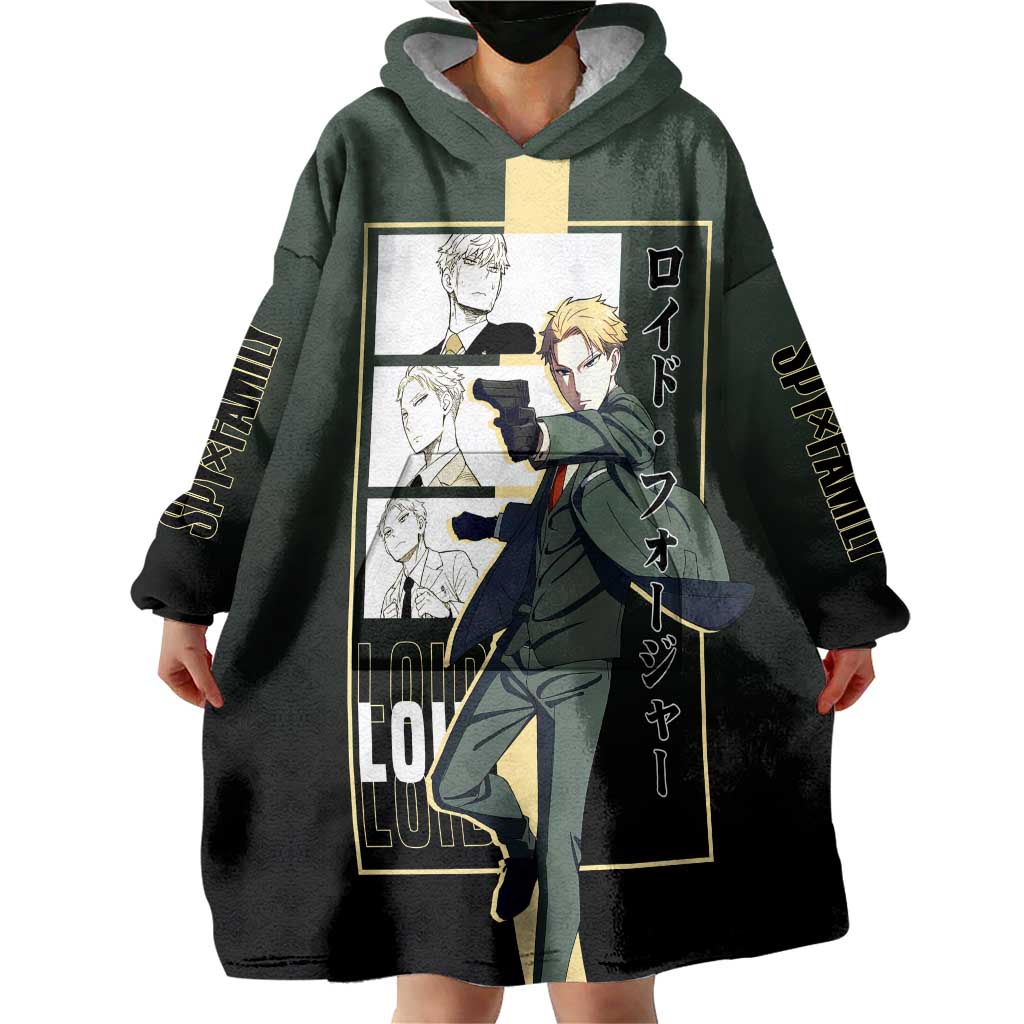 Loid Forger Spy x Family Wearable Blanket Hoodie with Cool Spy Pose and Sleek Design - The Mazicc