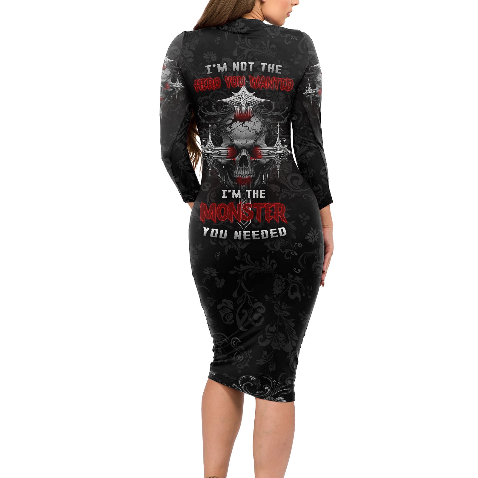 im-not-the-hero-you-wanted-im-the-monster-you-needed-long-sleeve-bodycon-dress