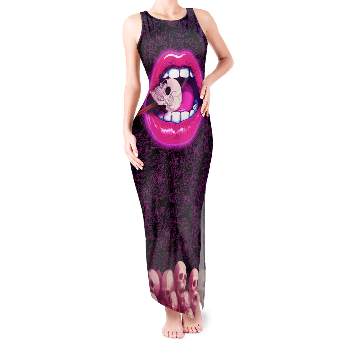 skull-tank-maxi-dress-dont-cry-say-fuck-you-and-smile