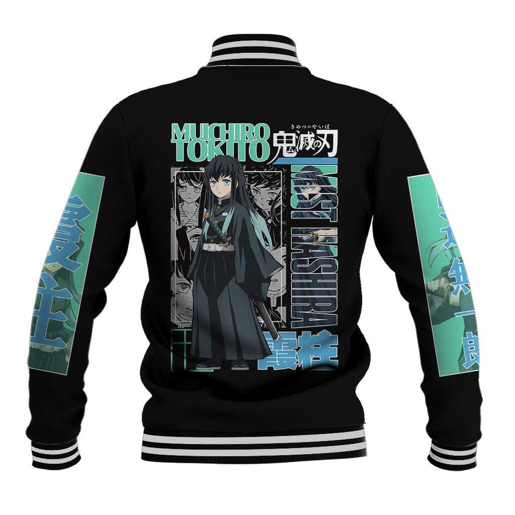 Muichiro Tokito - Kimesu No Yaiba Baseball Jacket Anime Japan Style
