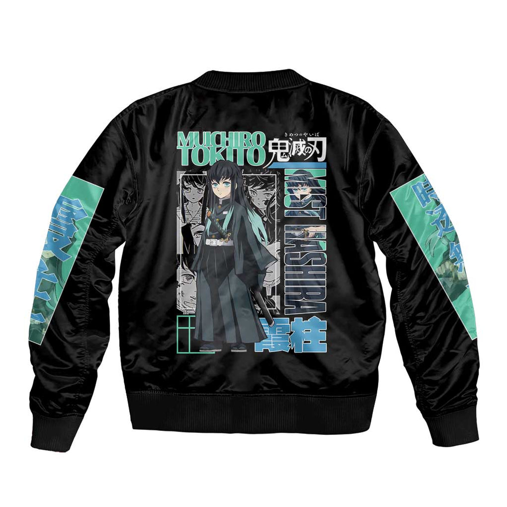 Muichiro Tokito - Kimesu No Yaiba Bomber Jacket Anime Japan Style