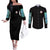 Muichiro Tokito - Kimesu No Yaiba Couples Matching Off The Shoulder Long Sleeve Dress and Long Sleeve Button Shirt Anime Japan Style