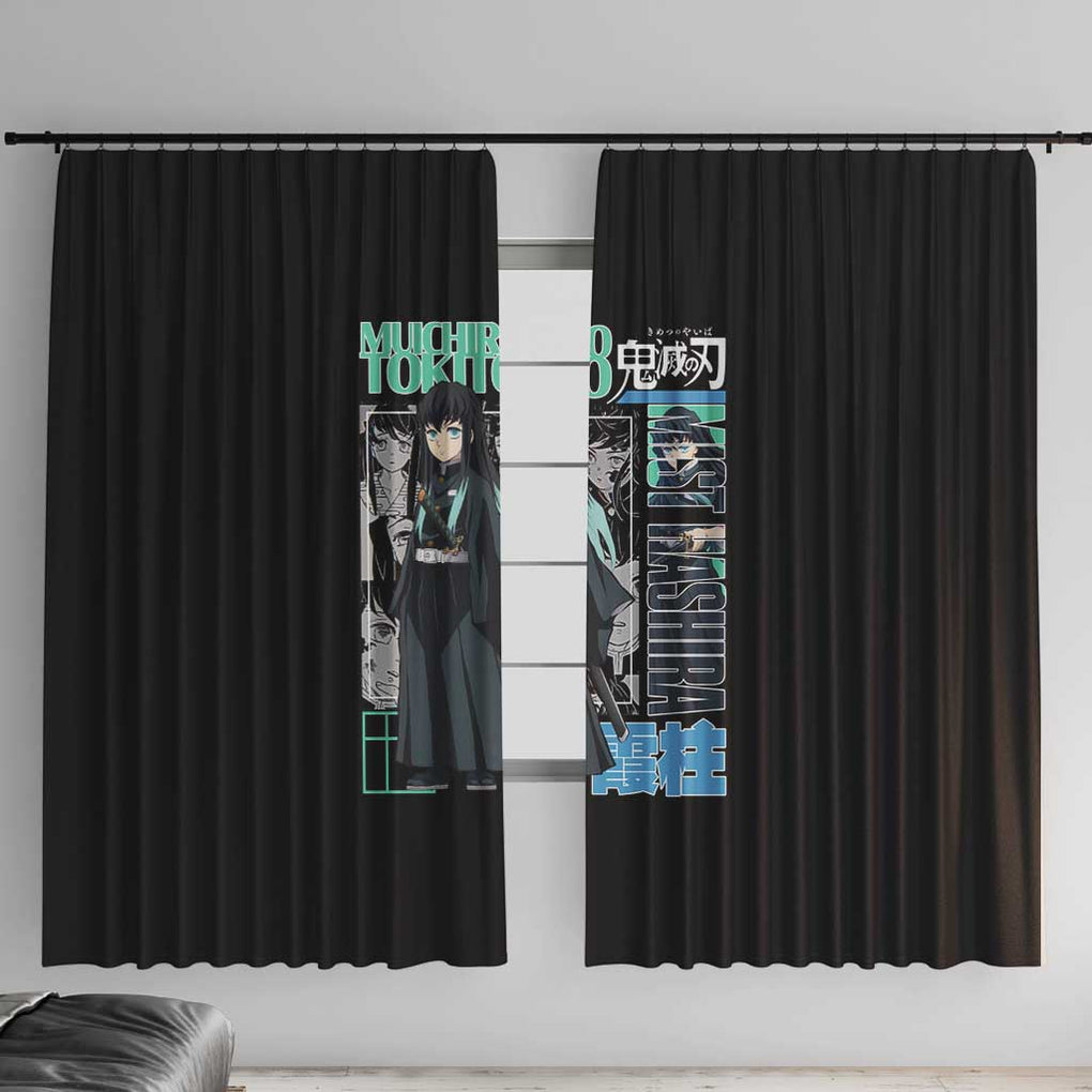 Muichiro Tokito - Kimesu No Yaiba Window Curtain Anime Japan Style