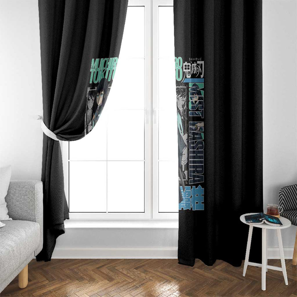 Muichiro Tokito - Kimesu No Yaiba Window Curtain Anime Japan Style
