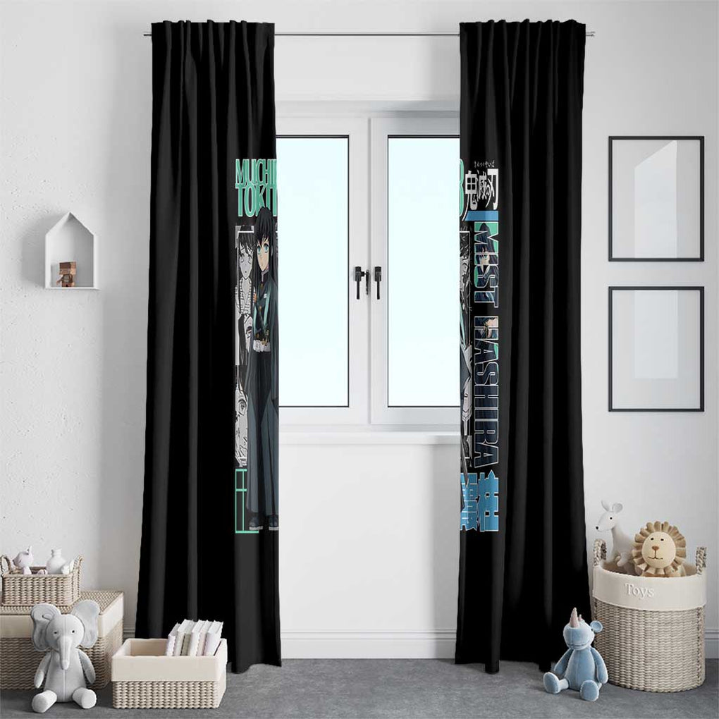 Muichiro Tokito - Kimesu No Yaiba Window Curtain Anime Japan Style