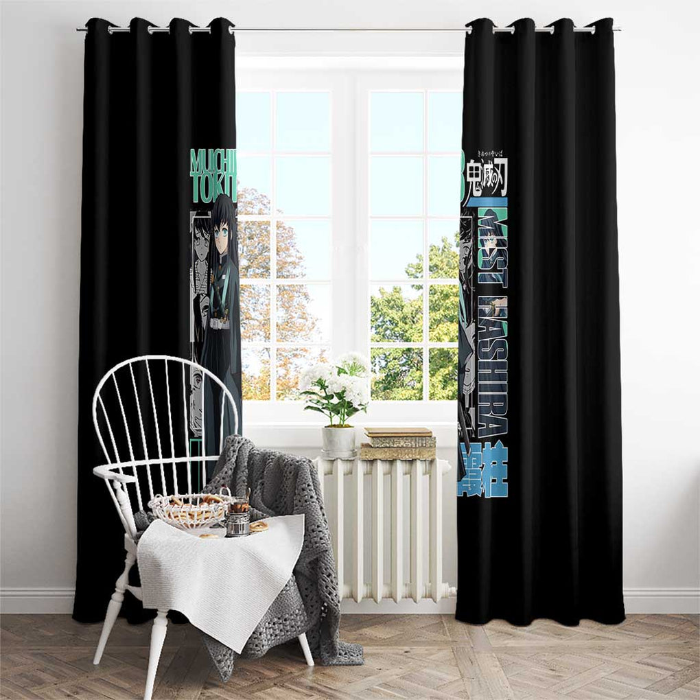 Muichiro Tokito - Kimesu No Yaiba Window Curtain Anime Japan Style