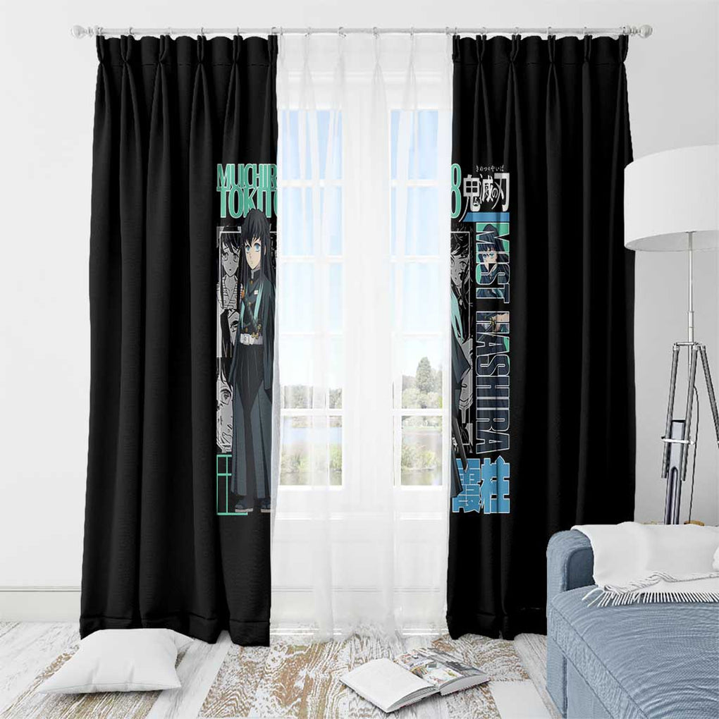 Muichiro Tokito - Kimesu No Yaiba Window Curtain Anime Japan Style