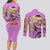Giorno Giovanna Jojo’s Bizarre Adventure Couples Matching Long Sleeve Bodycon Dress and Long Sleeve Button Shirt Anime Style
