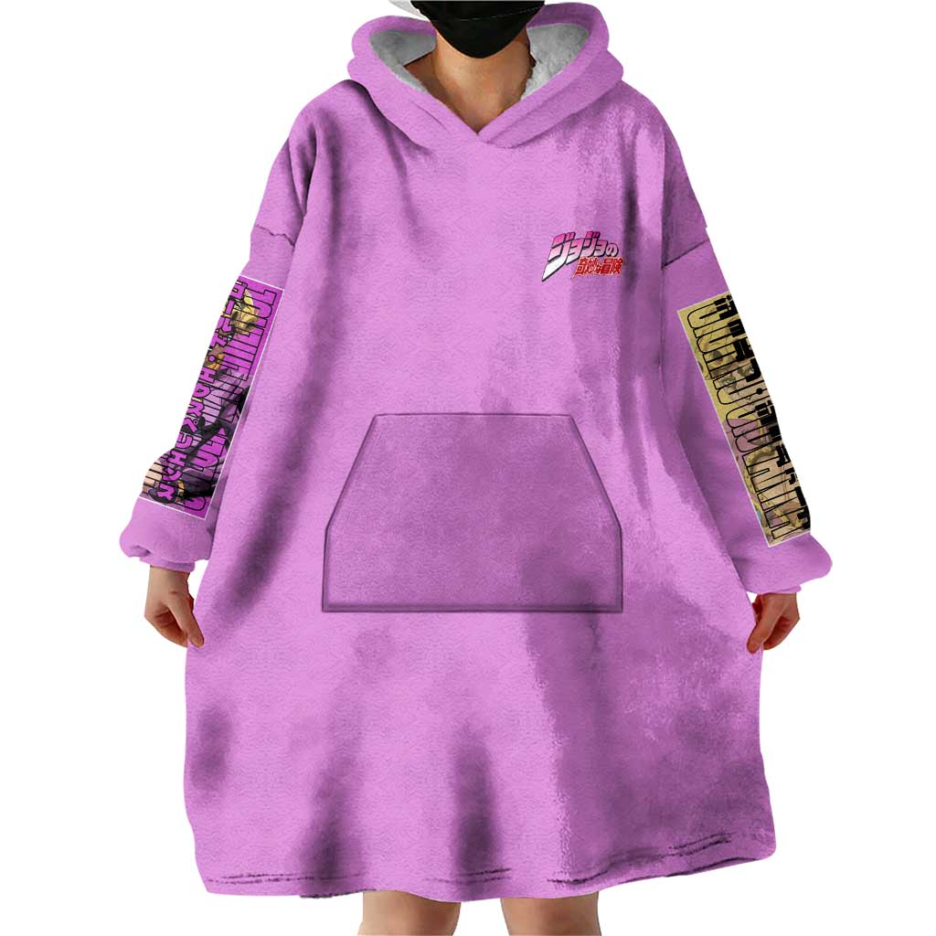 Giorno Giovanna Jojo’s Bizarre Adventure Wearable Blanket Hoodie Anime Style
