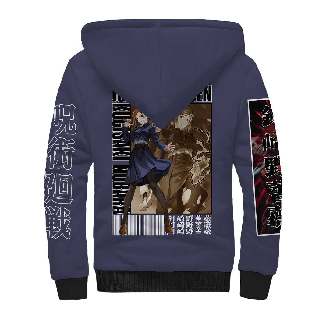 Kugisaki Nobara Jujutsu Kaisen Sherpa Hoodie Anime Style