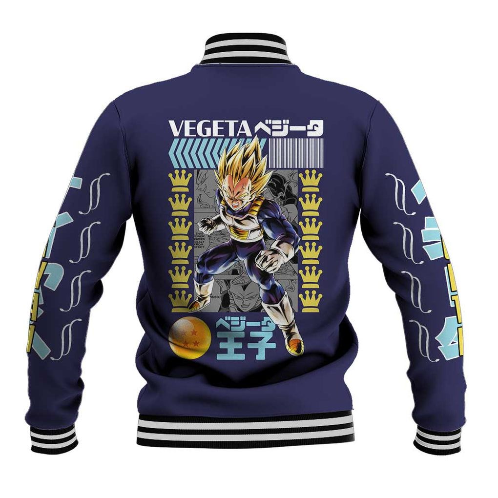 Vegeta V2 Dragon Ball Z Baseball Jacket Anime Style