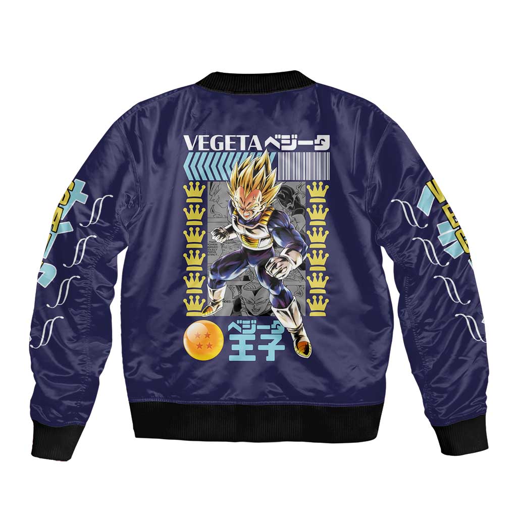 Vegeta V2 Dragon Ball Z Bomber Jacket Anime Style