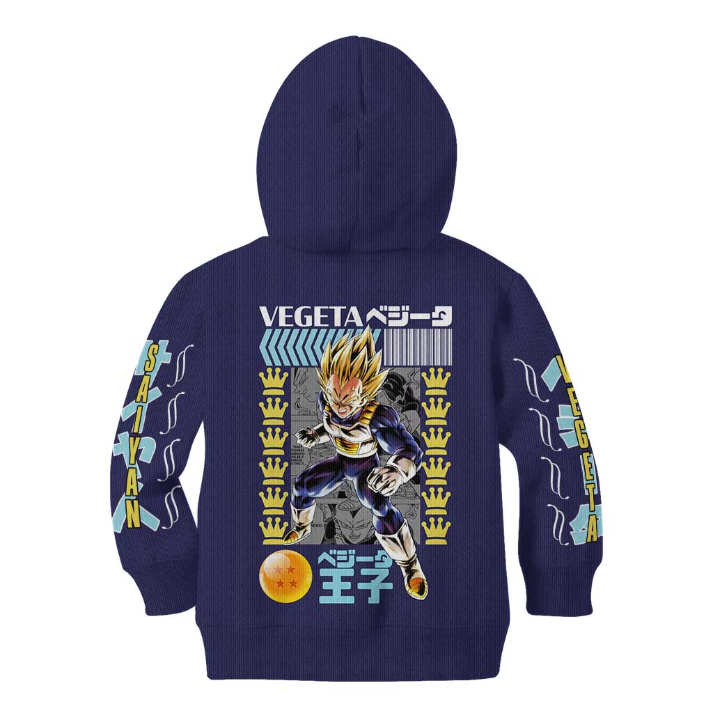 Vegeta V2 Dragon Ball Z Kid Hoodie Anime Style