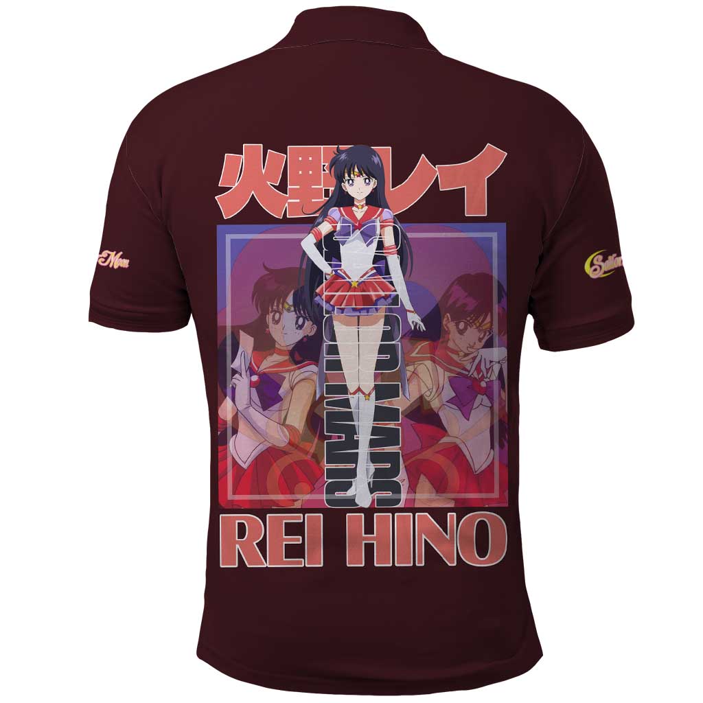 Sailor Mars Sailor Moon Polo Shirt Anime Style