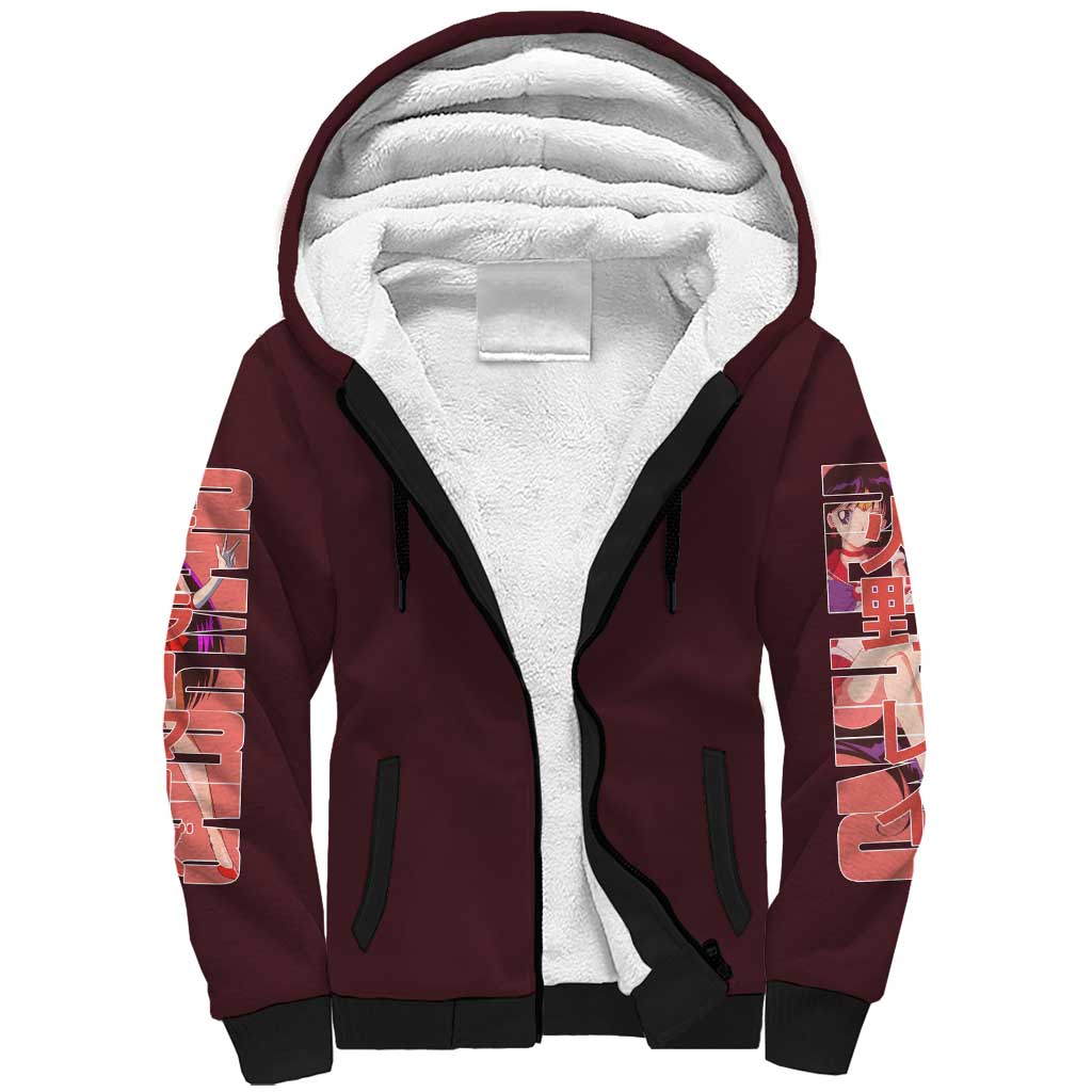 Sailor Mars Sailor Moon Sherpa Hoodie Anime Style