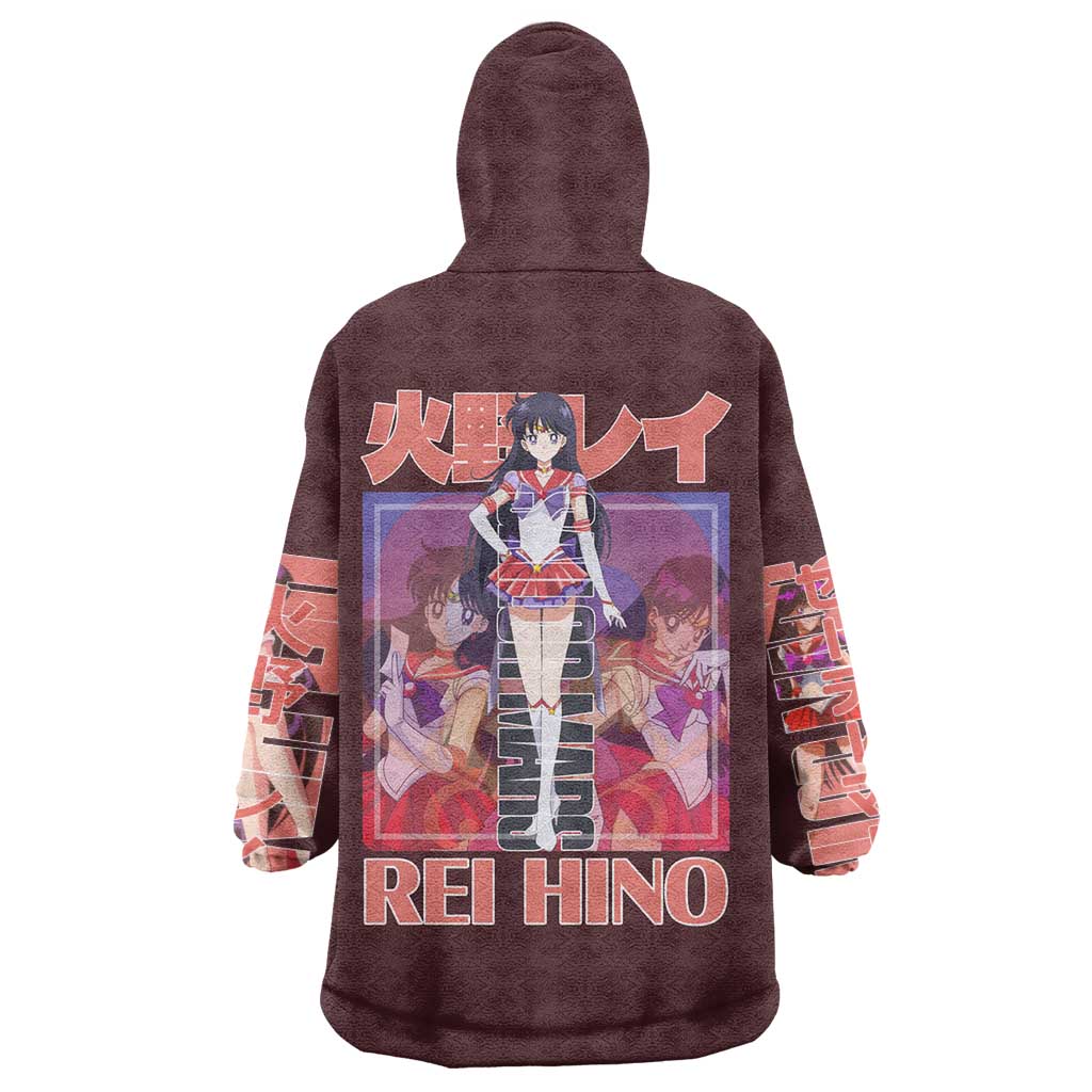Sailor Mars Sailor Moon Wearable Blanket Hoodie Anime Style