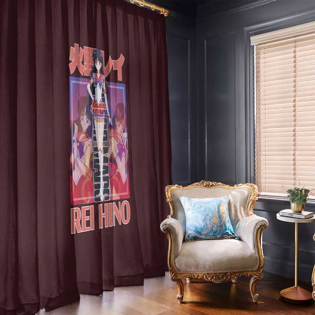 Sailor Mars Sailor Moon Window Curtain Anime Style