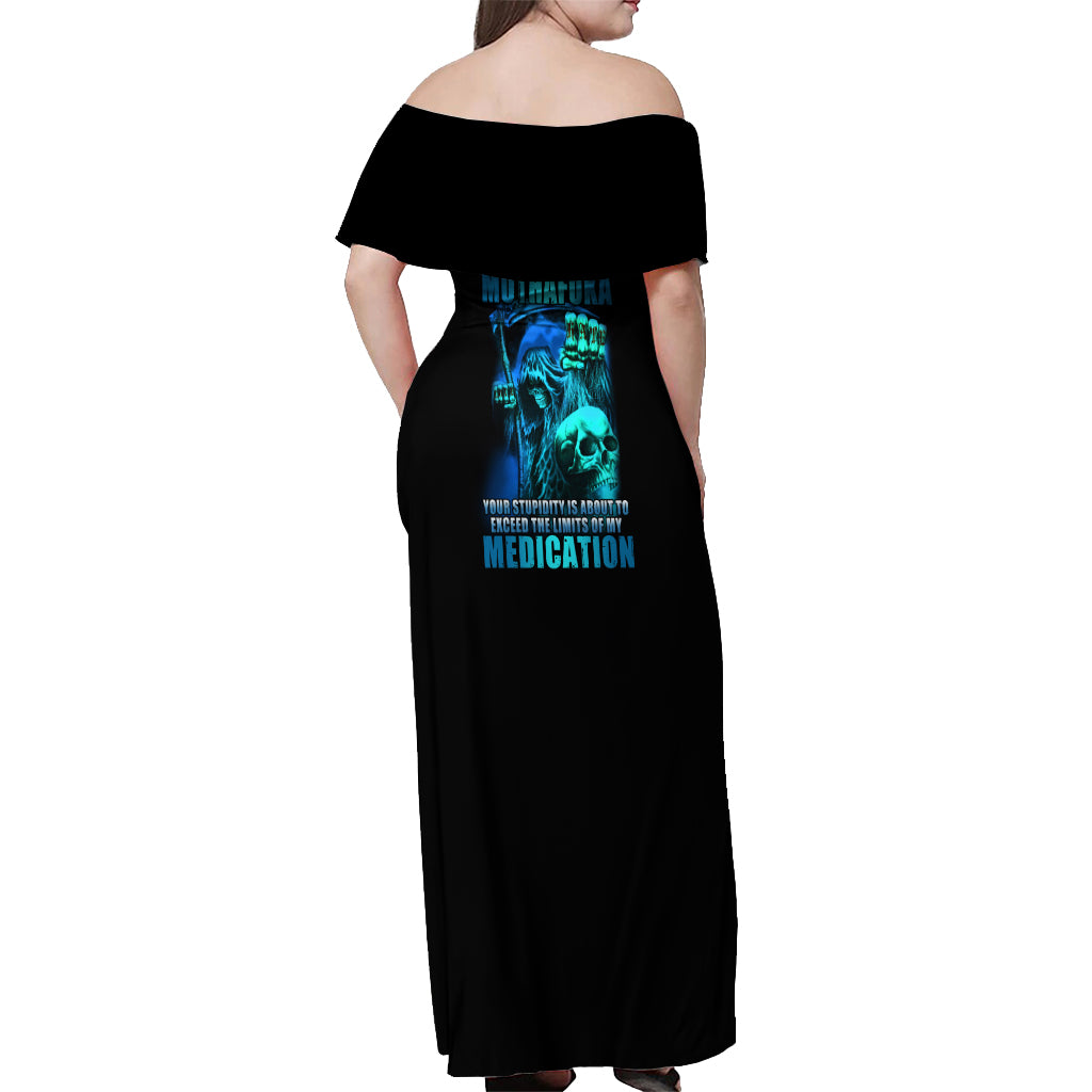 tread-carefully-skull-off-shoulder-maxi-dress