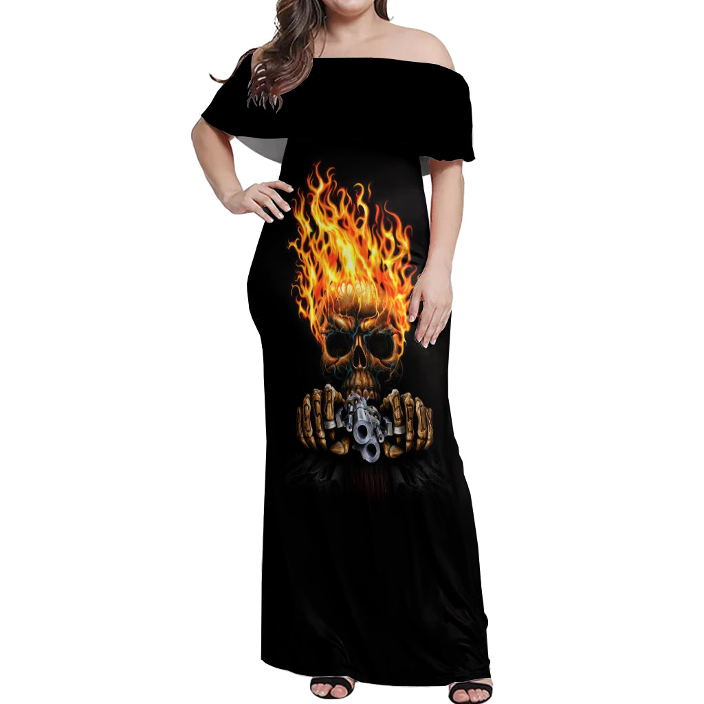 dilligaf-flame-skull-with-g-off-shoulder-maxi-dress