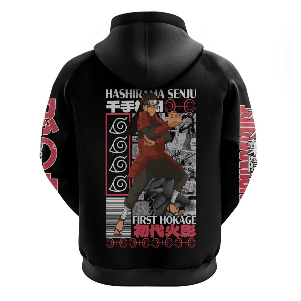 Hashirama Senju Naruto Hoodie Japan Anime Style - The Mazicc