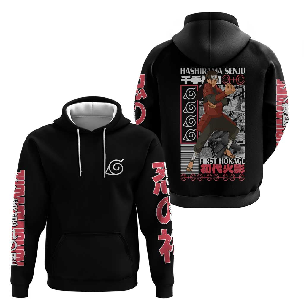 Hashirama Senju Naruto Hoodie Japan Anime Style - The Mazicc