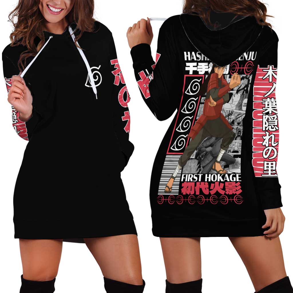 Hashirama Senju Naruto Hoodie Dress Japan Anime Style - The Mazicc