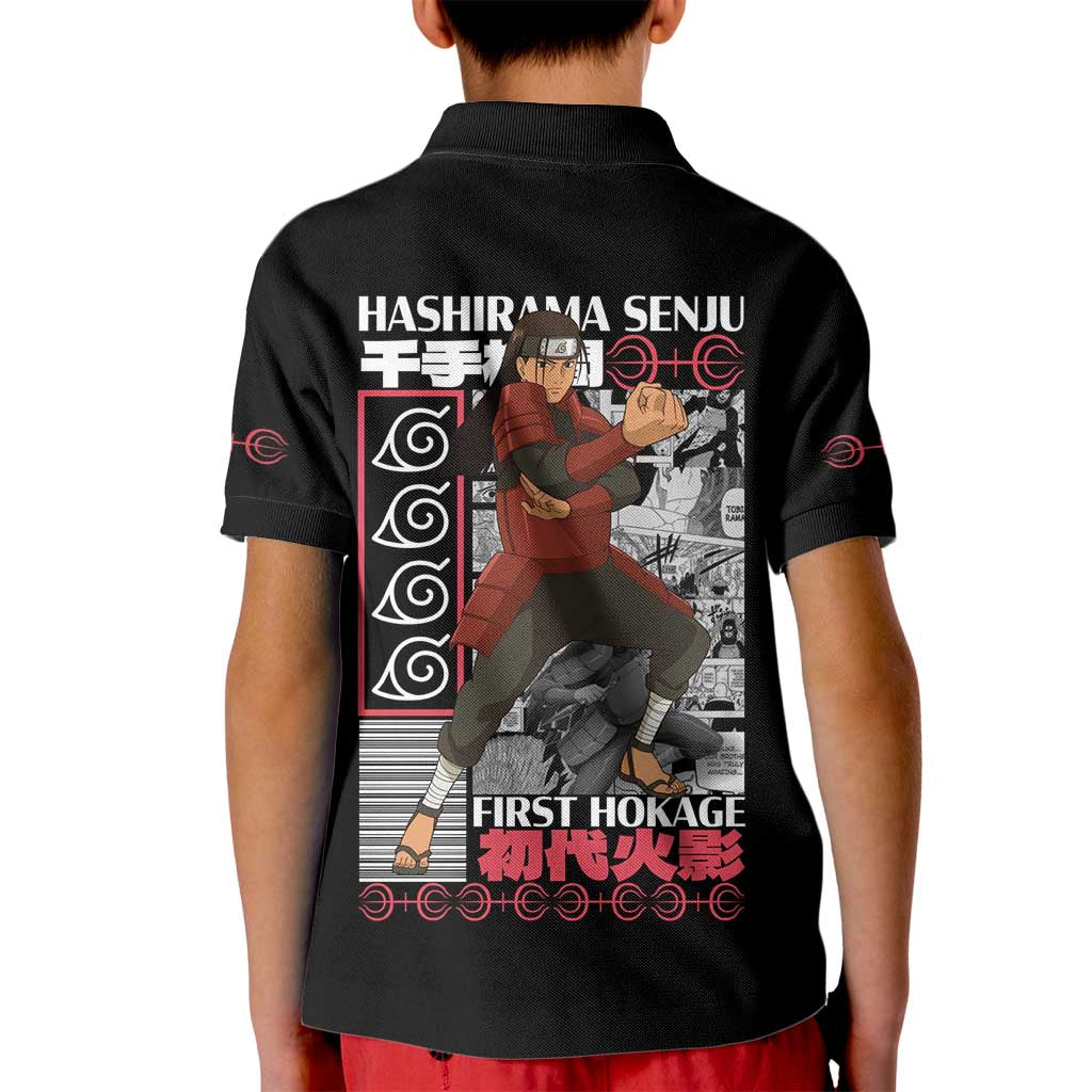Hashirama Senju Naruto Kid Polo Shirt Japan Anime Style - The Mazicc