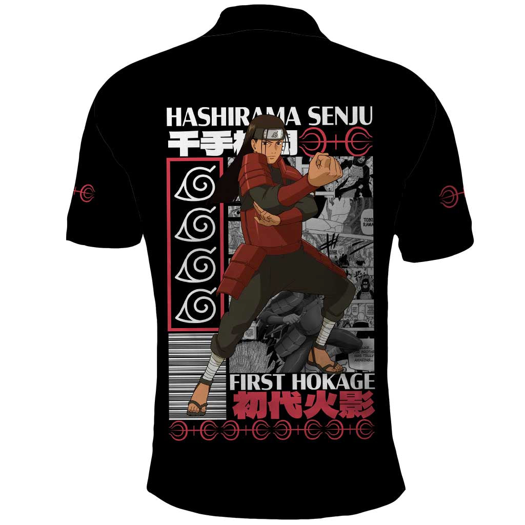 Hashirama Senju Naruto Polo Shirt Japan Anime Style - The Mazicc