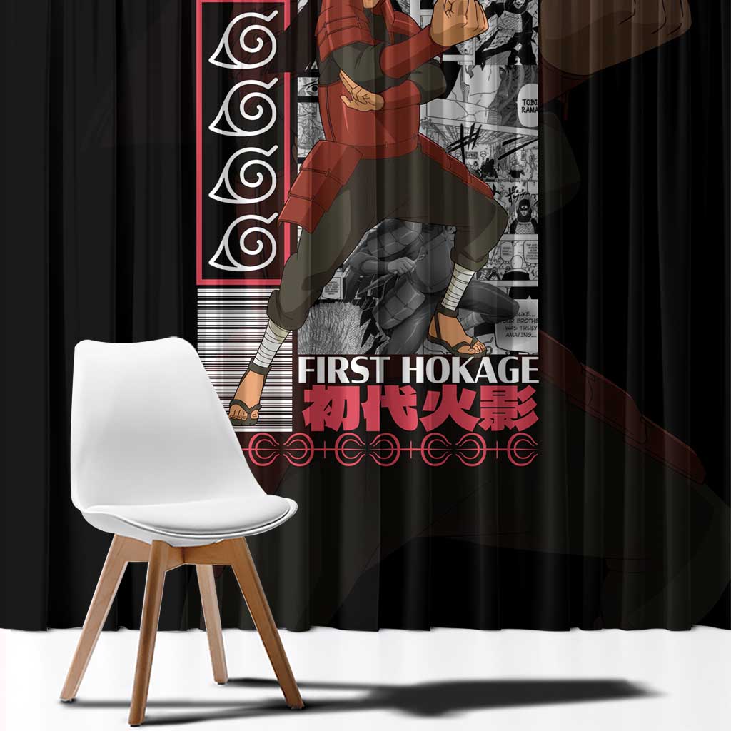 Hashirama Senju Naruto Window Curtain Japan Anime Style - The Mazicc