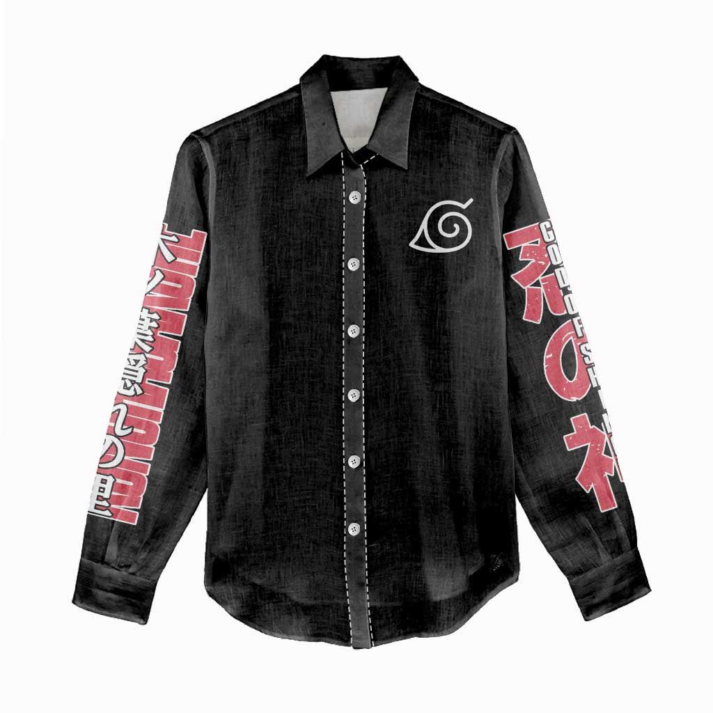 Hashirama Senju Naruto Women Casual Shirt Japan Anime Style - The Mazicc