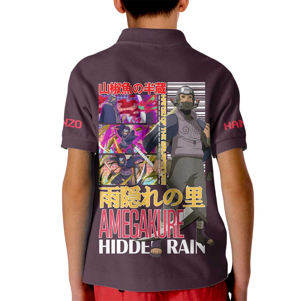 Hanzo of the Salamander Naruto Kid Polo Shirt Japan Anime Style - The Mazicc