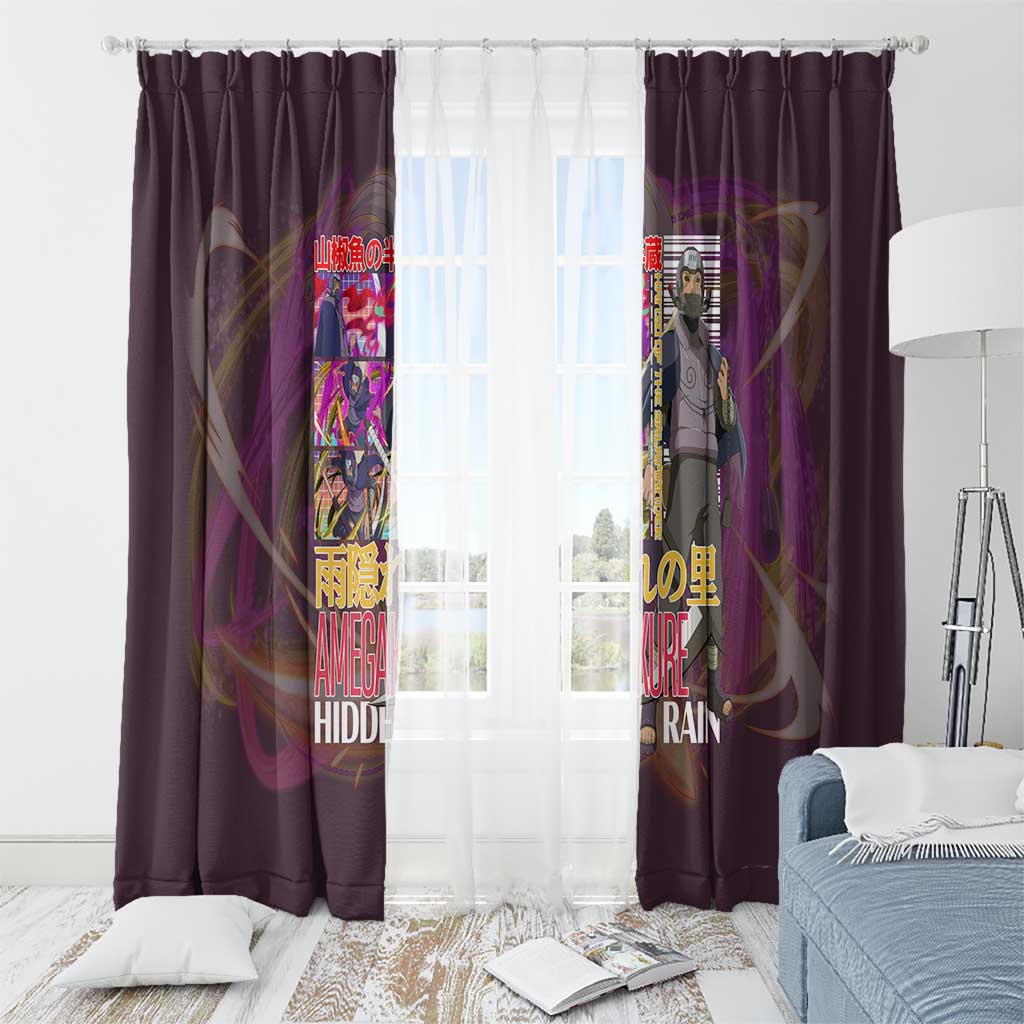 Hanzo of the Salamander Naruto Window Curtain Japan Anime Style - The Mazicc