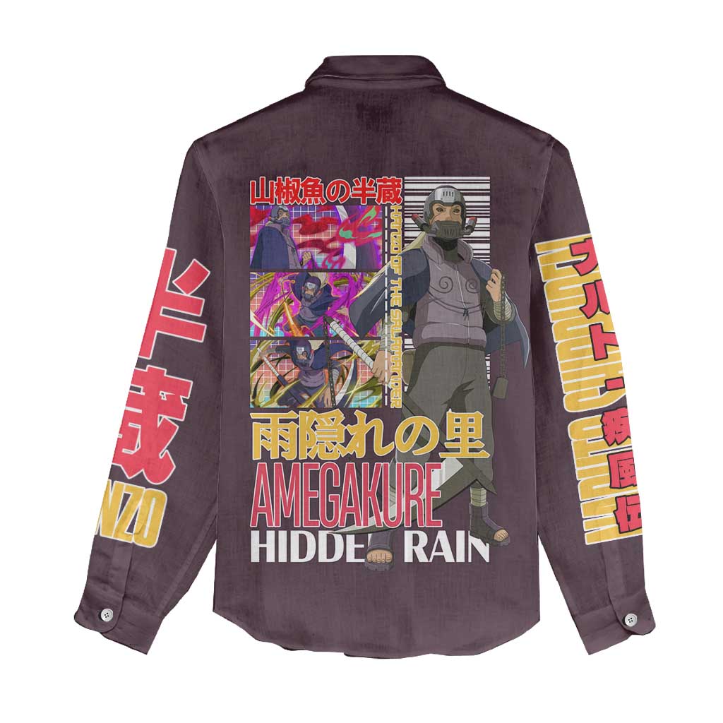 Hanzo of the Salamander Naruto Women Casual Shirt Japan Anime Style - The Mazicc