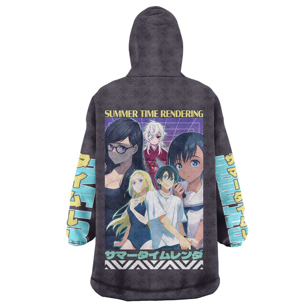 Summer Time Rendering Wearable Blanket Hoodie Japan Anime Style - The Mazicc