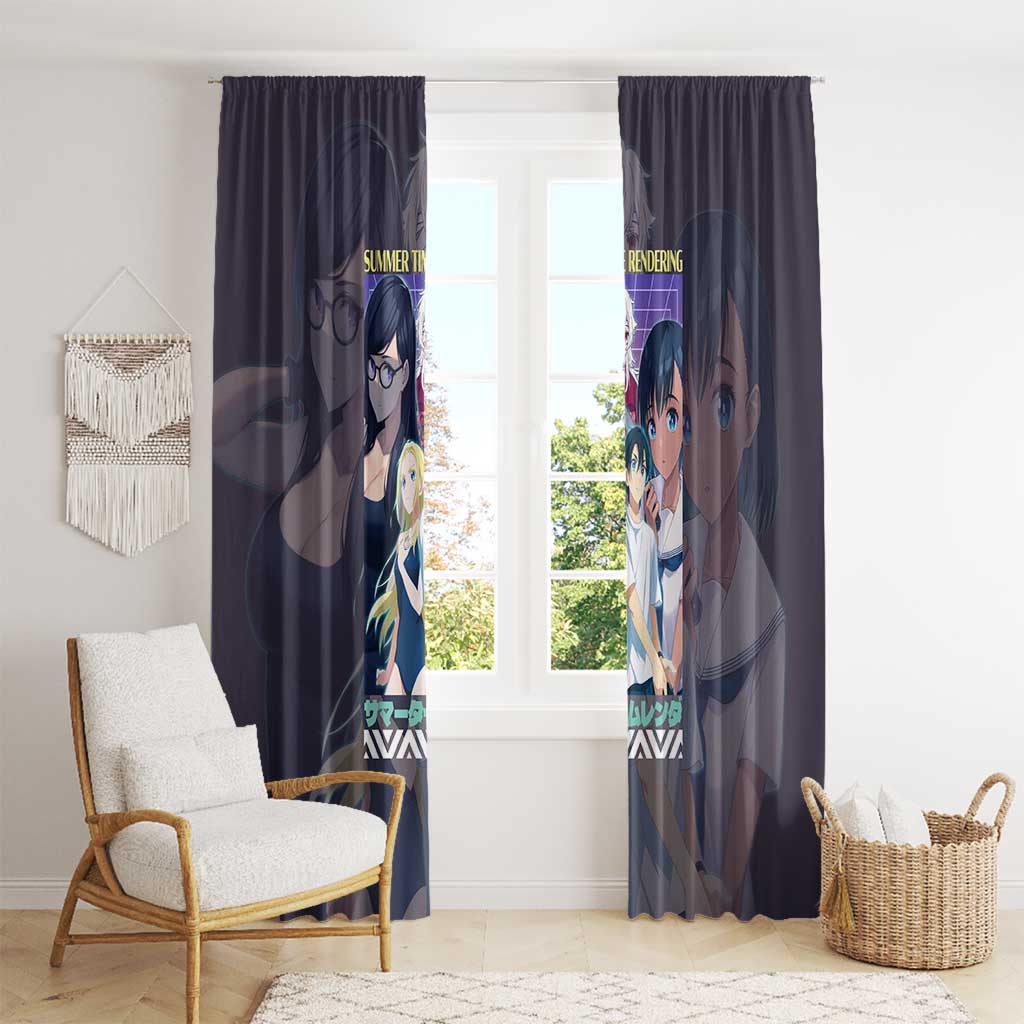 Summer Time Rendering Window Curtain Japan Anime Style - The Mazicc
