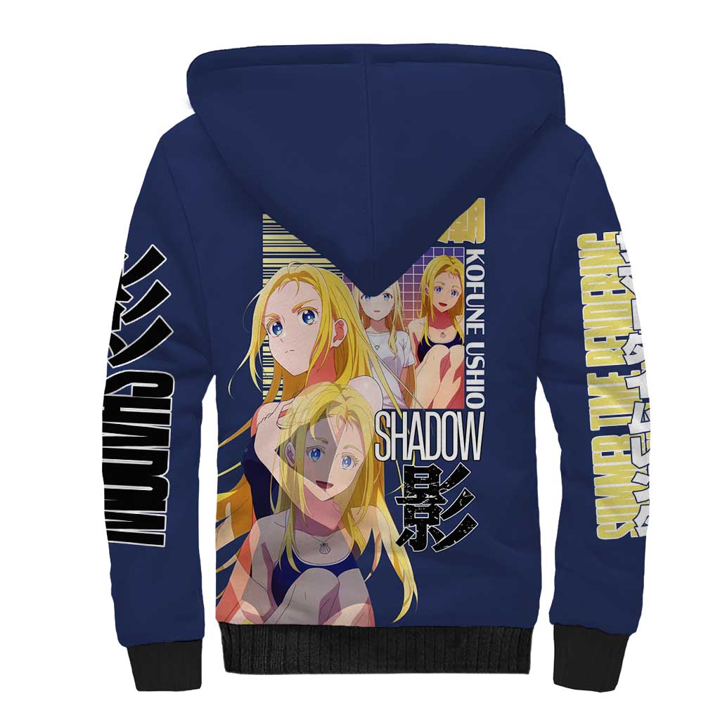 Kofune Ushio Summer Time Rendering Sherpa Hoodie Japan Anime Style - The Mazicc