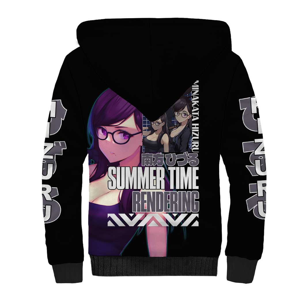 Minakata Hizuru Summer Time Rendering Sherpa Hoodie Japan Anime Style - The Mazicc
