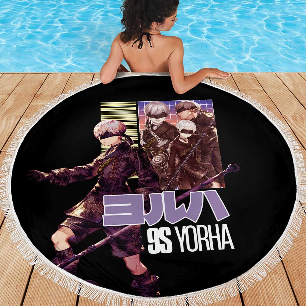 9S Nier Automata Beach Blanket Japan Anime Style - The Mazicc