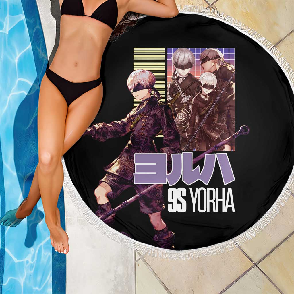 9S Nier Automata Beach Blanket Japan Anime Style - The Mazicc