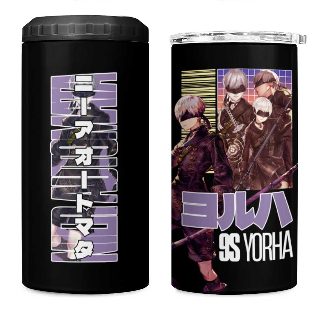 9S Nier Automata 4 in 1 Can Cooler Tumbler Japan Anime Style - The Mazicc