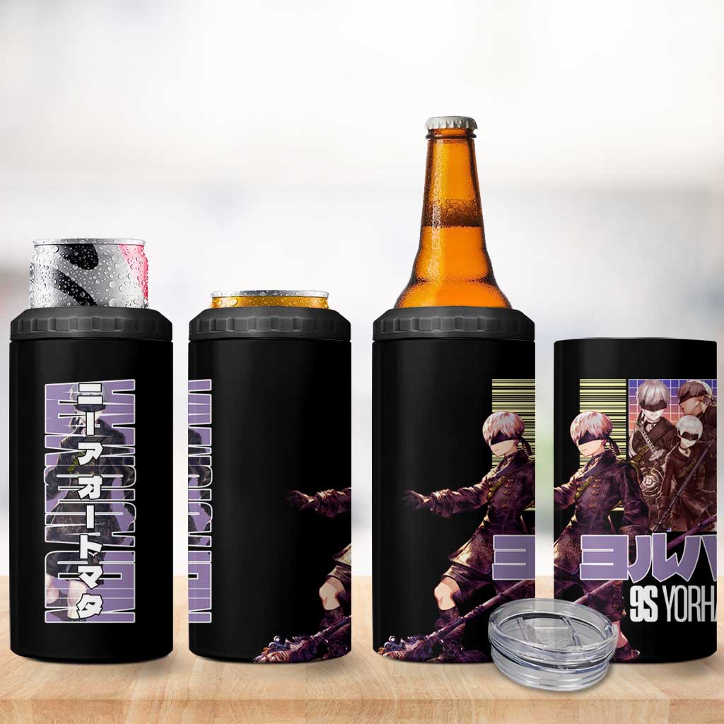 9S Nier Automata 4 in 1 Can Cooler Tumbler Japan Anime Style - The Mazicc