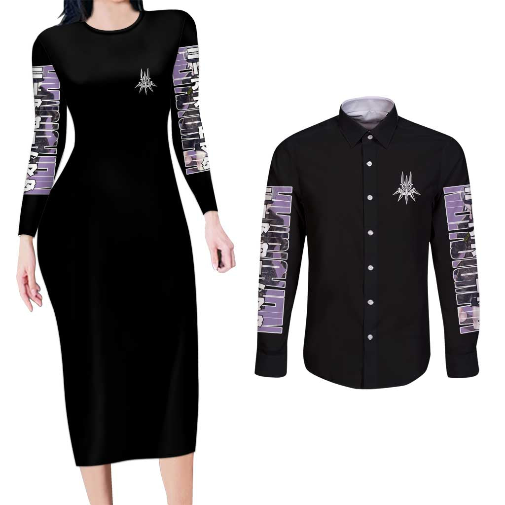 9S Nier Automata Couples Matching Long Sleeve Bodycon Dress and Long Sleeve Button Shirt Japan Anime Style - The Mazicc
