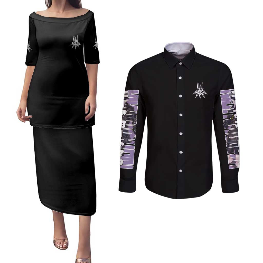 9S Nier Automata Couples Matching Puletasi and Long Sleeve Button Shirt Japan Anime Style - The Mazicc