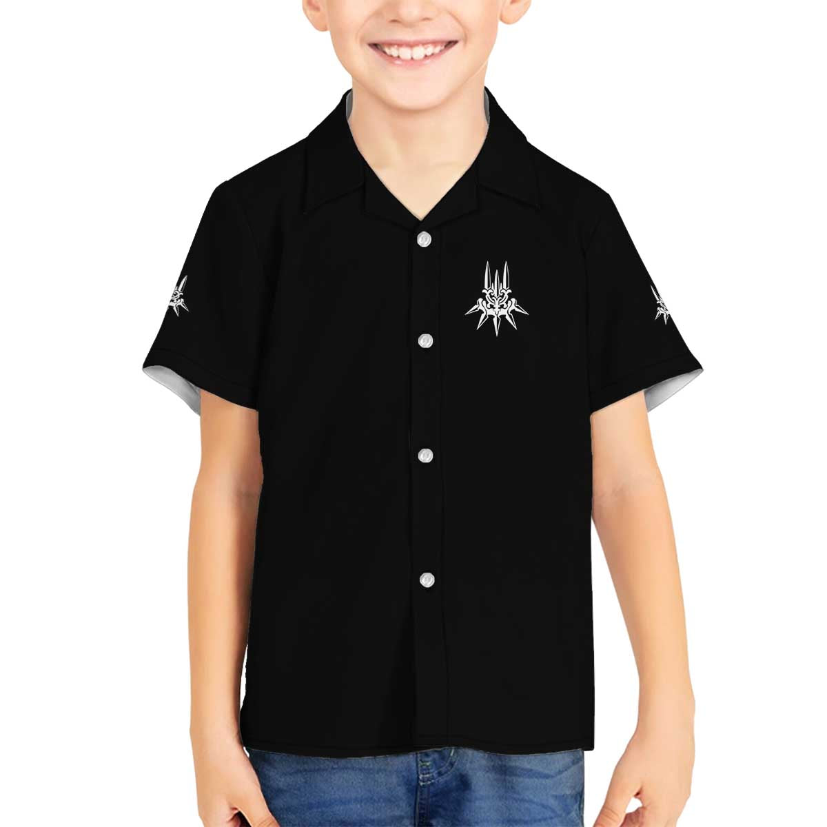 9S Nier Automata Family Matching Off The Shoulder Long Sleeve Dress and Hawaiian Shirt Japan Anime Style - The Mazicc